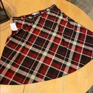 Beautiful Red plaid skirt! Size 12